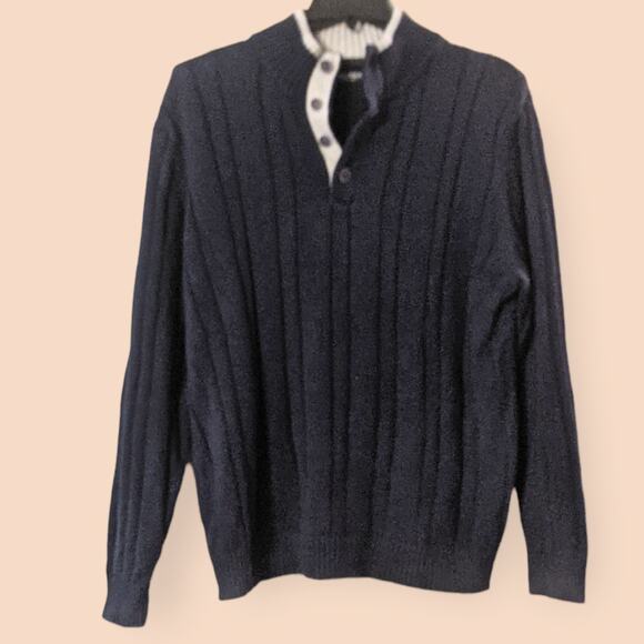Men's Navy Blue Nautica Pullover Sweater XL - Picture 1 of 5